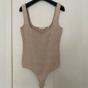 NWOT Vince Cozy Plush V Neck Bodysuit